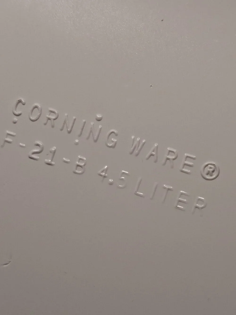 Vintage Large Corning French White F-21-B 4.5L Lasagna Casserole Pan